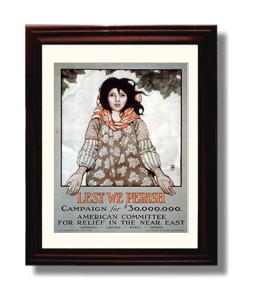 Lest We Perish Counter Culture Wall Art 8x10 Beveled Frame wall art print