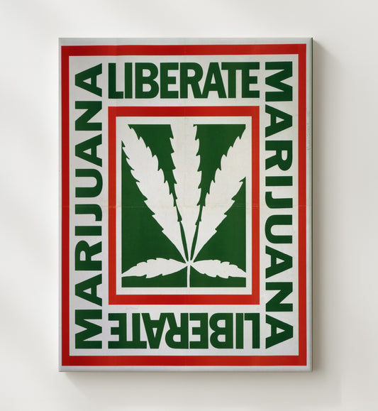 Liberate Marijuana 8x10 Canvas counterculture wall art