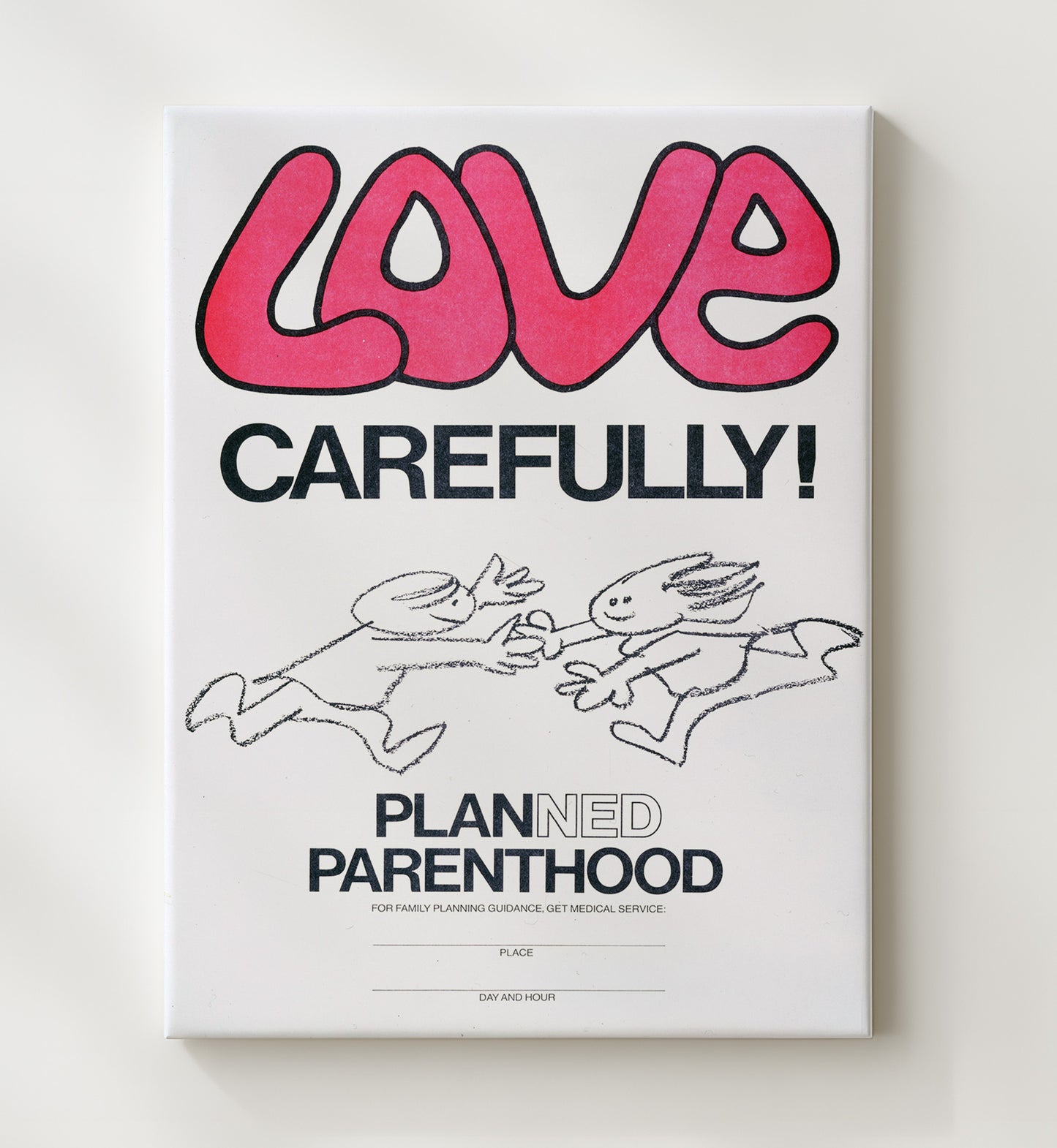Love Carefully Counter Culture Wall Art 20x24 Canvas wall art print