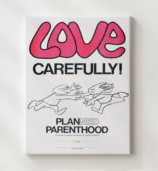 Love Carefully 8x10 Canvas counterculture wall art