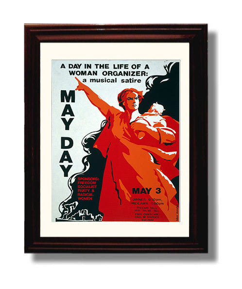 May Day Play Counter Culture Wall Art 8x10 Beveled Frame wall art print