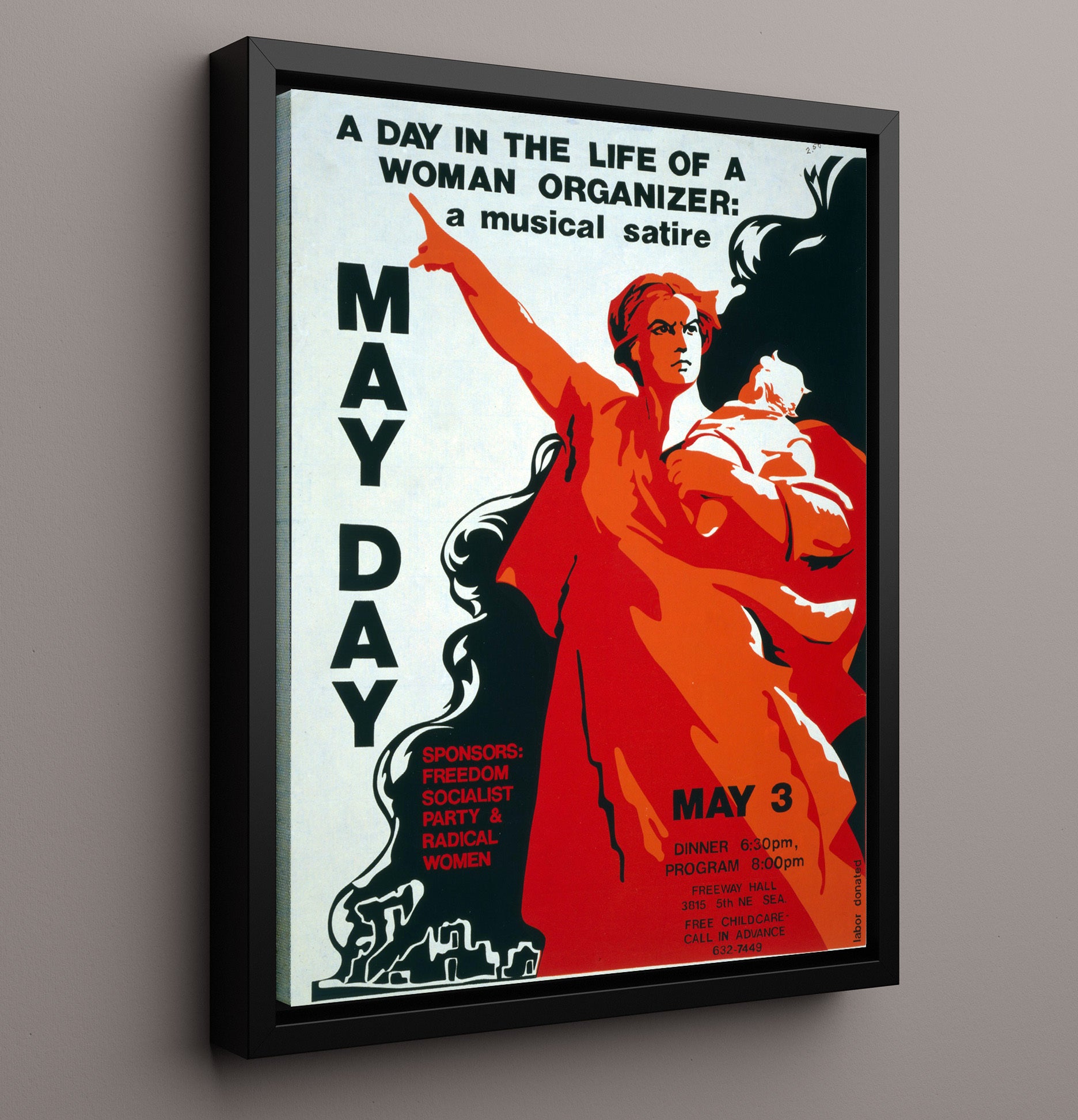 May Day Play Counter Culture Wall Art 16x20 Framed Canvas wall art print