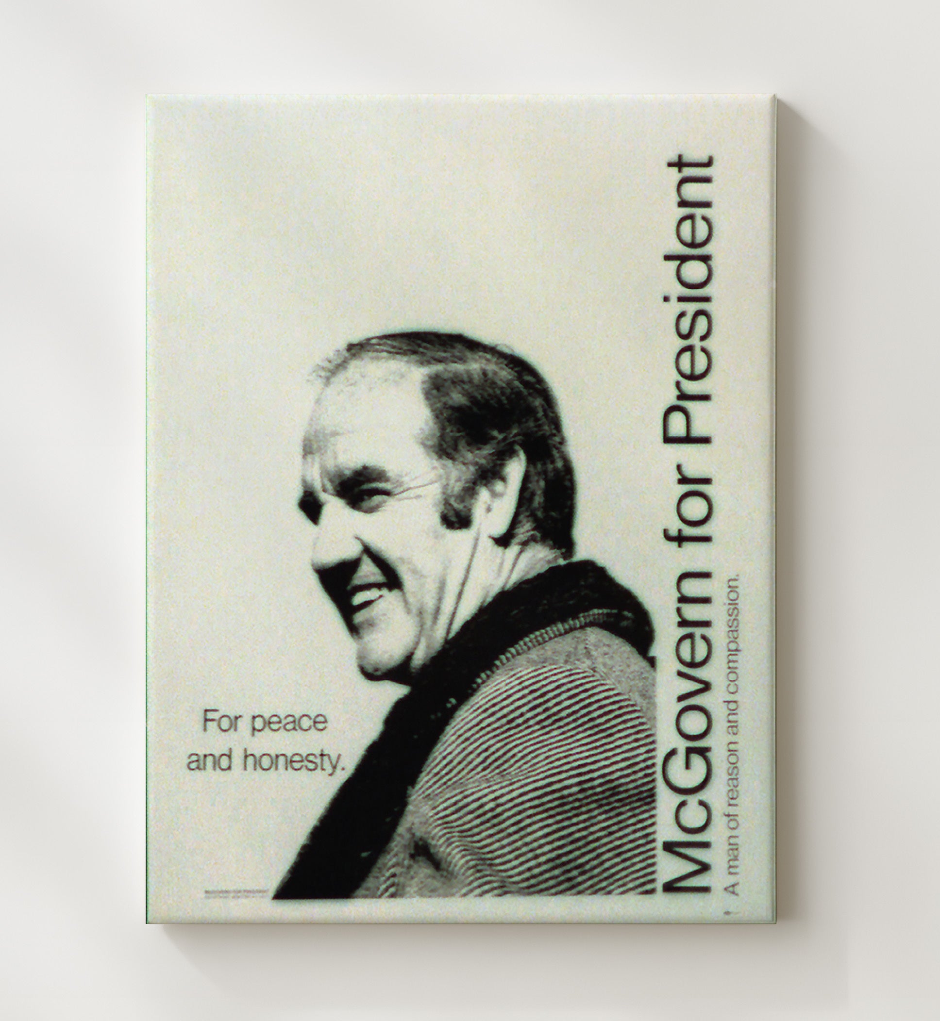 McGovern for President Counter Culture Wall Art 20x24 Canvas wall art print