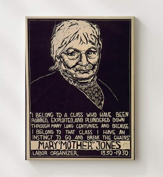 Mother Jones Quote 8x10 Canvas counterculture wall art