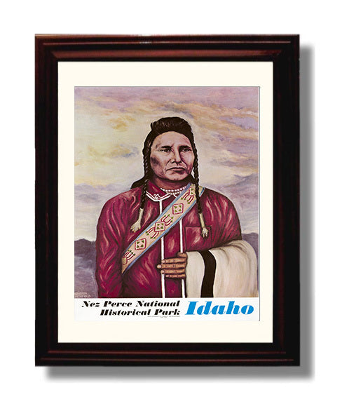 Nez Perce Park Idaho Counter Culture Wall Art 8x10 Beveled Frame wall art print