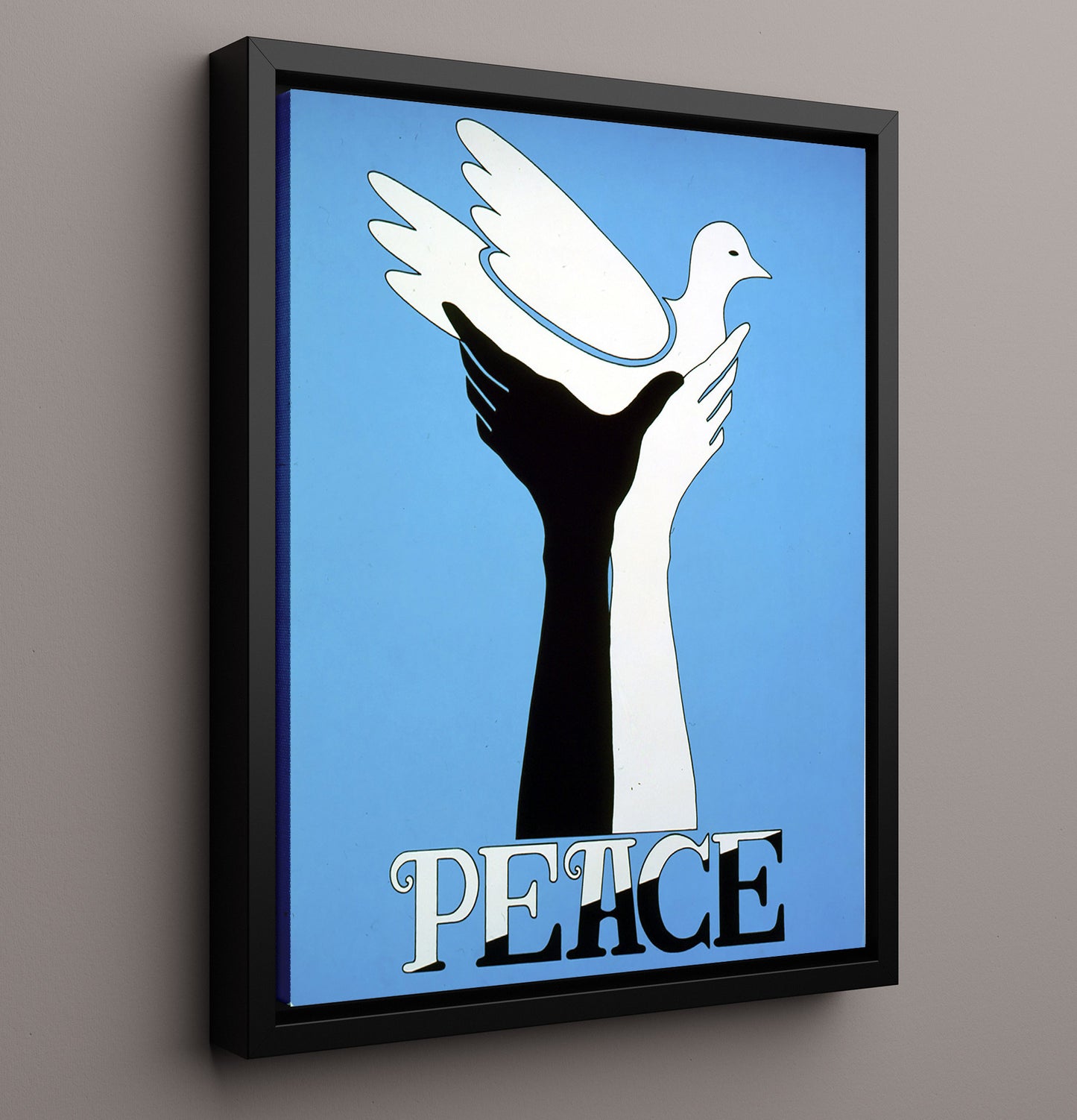 Peace Dove Counter Culture Wall Art 16x20 Framed Canvas wall art print