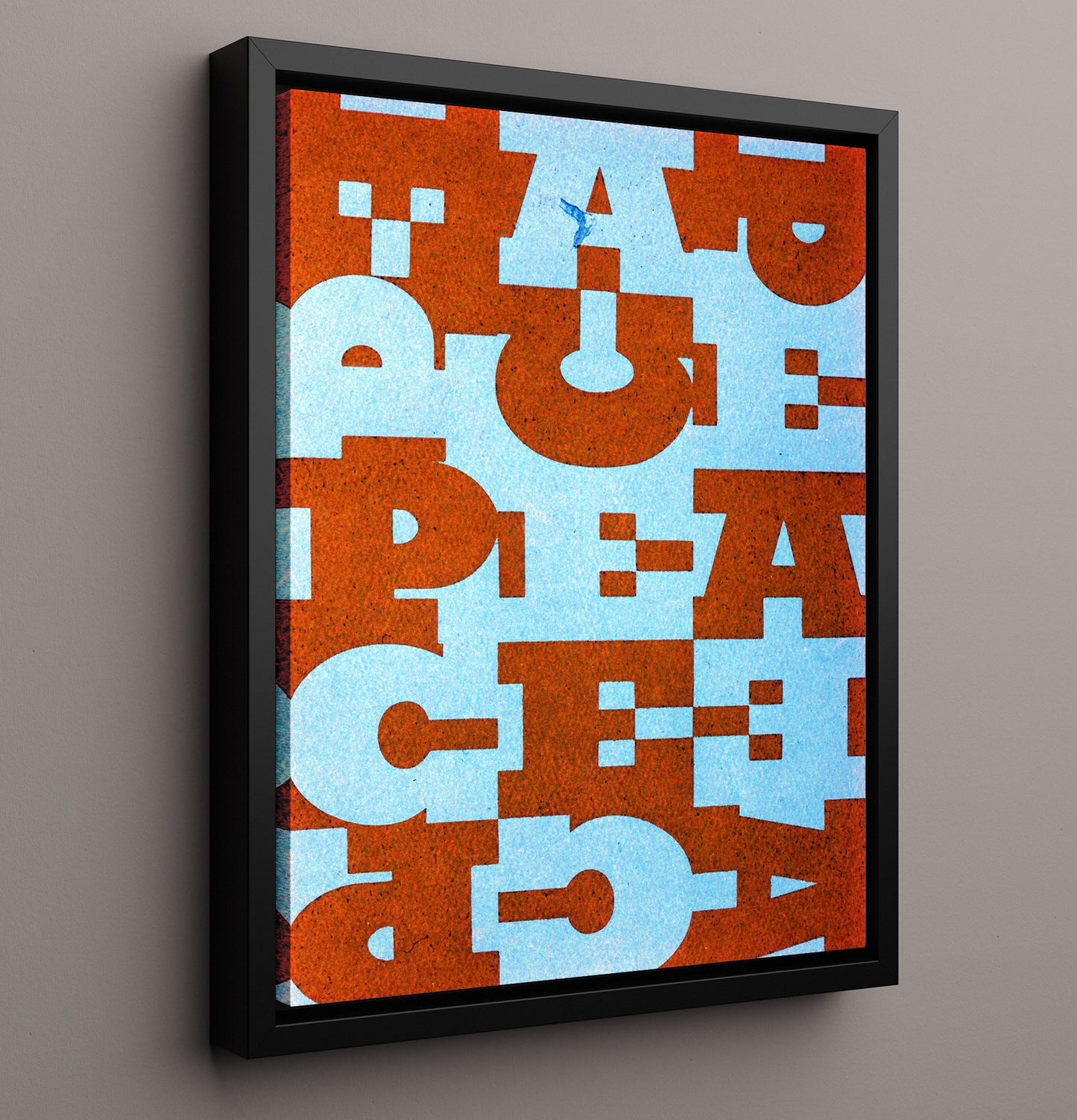 Peace Puzzle Counter Culture Wall Art 16x20 Framed Canvas wall art print