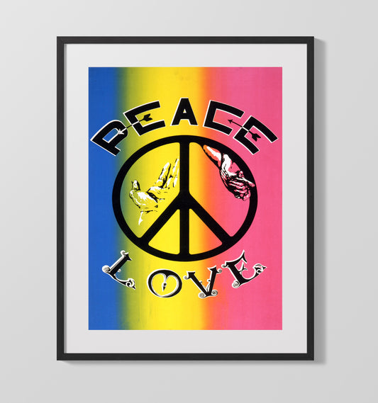 Peace and Love - Counterculture - 16x20 Gallery Frame