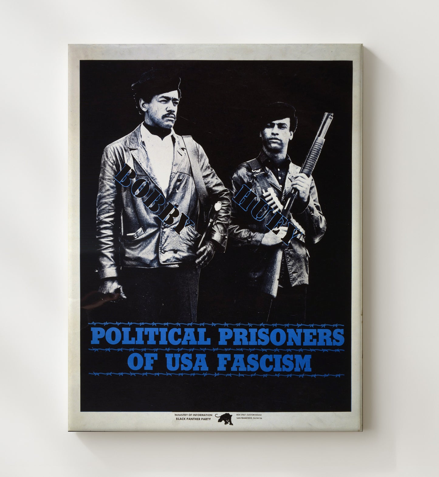 Political Prisoners of Usa Fascism Counter Culture Wall Art 20x24 Canvas wall art print