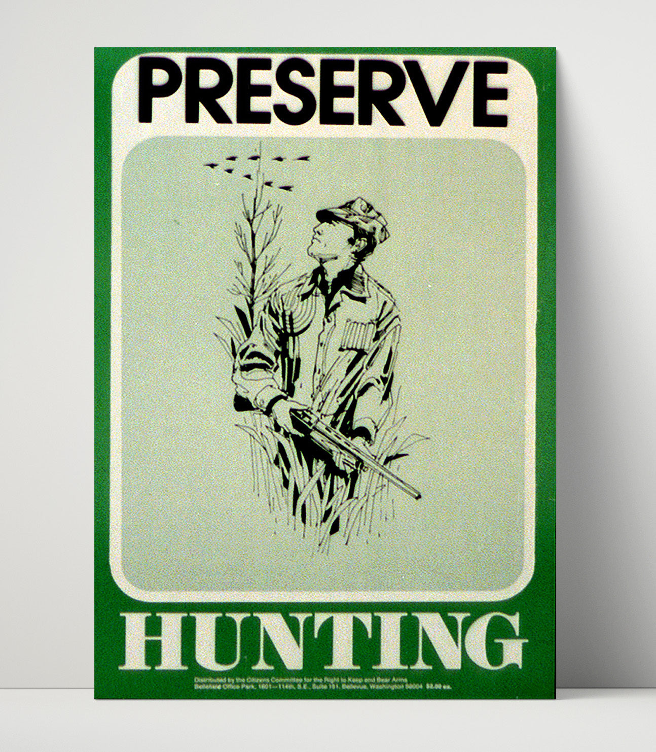 Preserve Hunting 20x30 Counter Culture Wall Art 16x20 Unframed Print wall art print