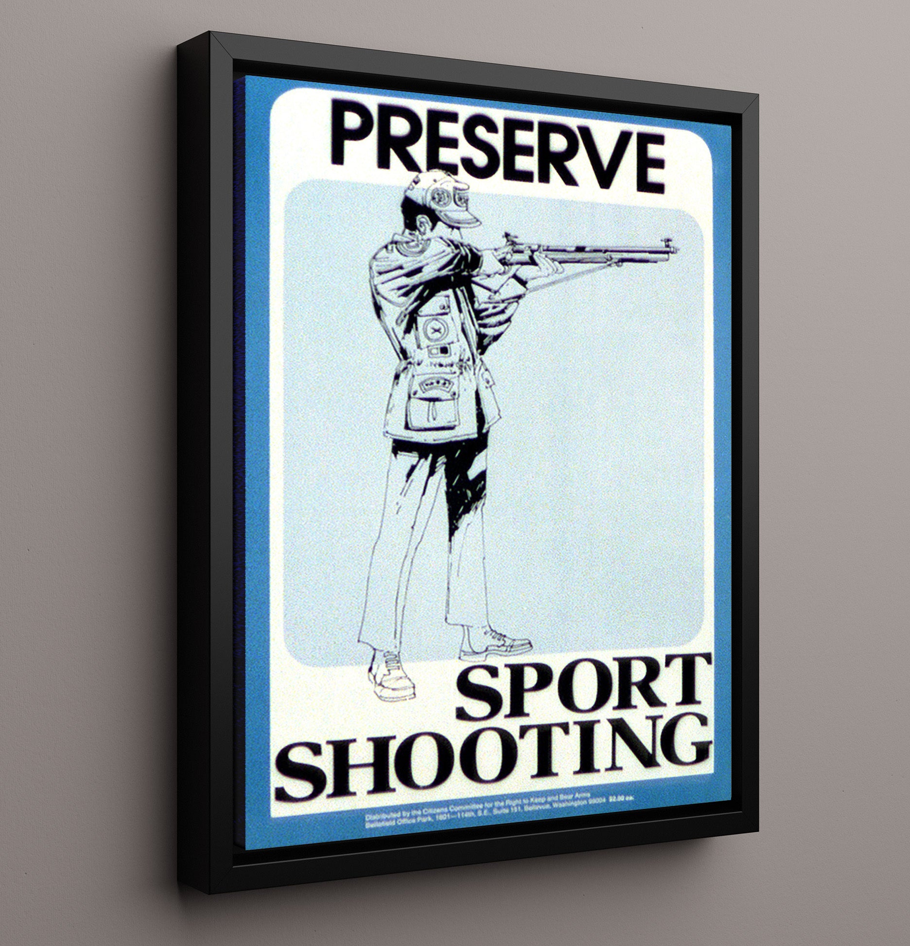 Preserve Sport Shooting 20x30 Counter Culture Wall Art 16x20 Framed Canvas wall art print