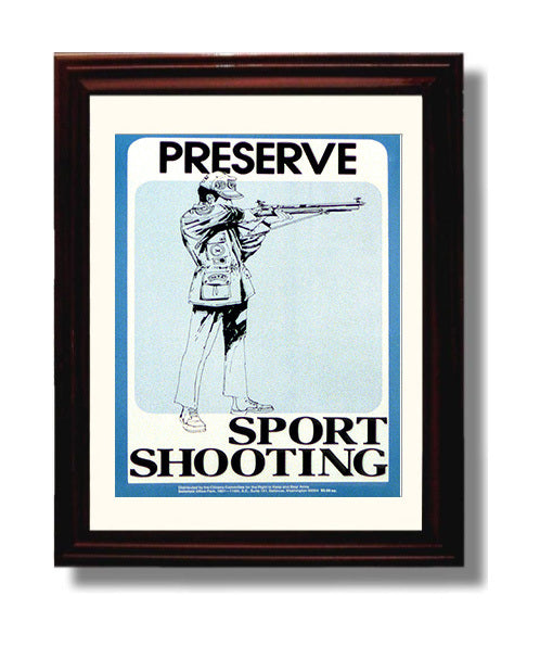 Preserve Sport Shooting 20x30 Counter Culture Wall Art 8x10 Beveled Frame wall art print