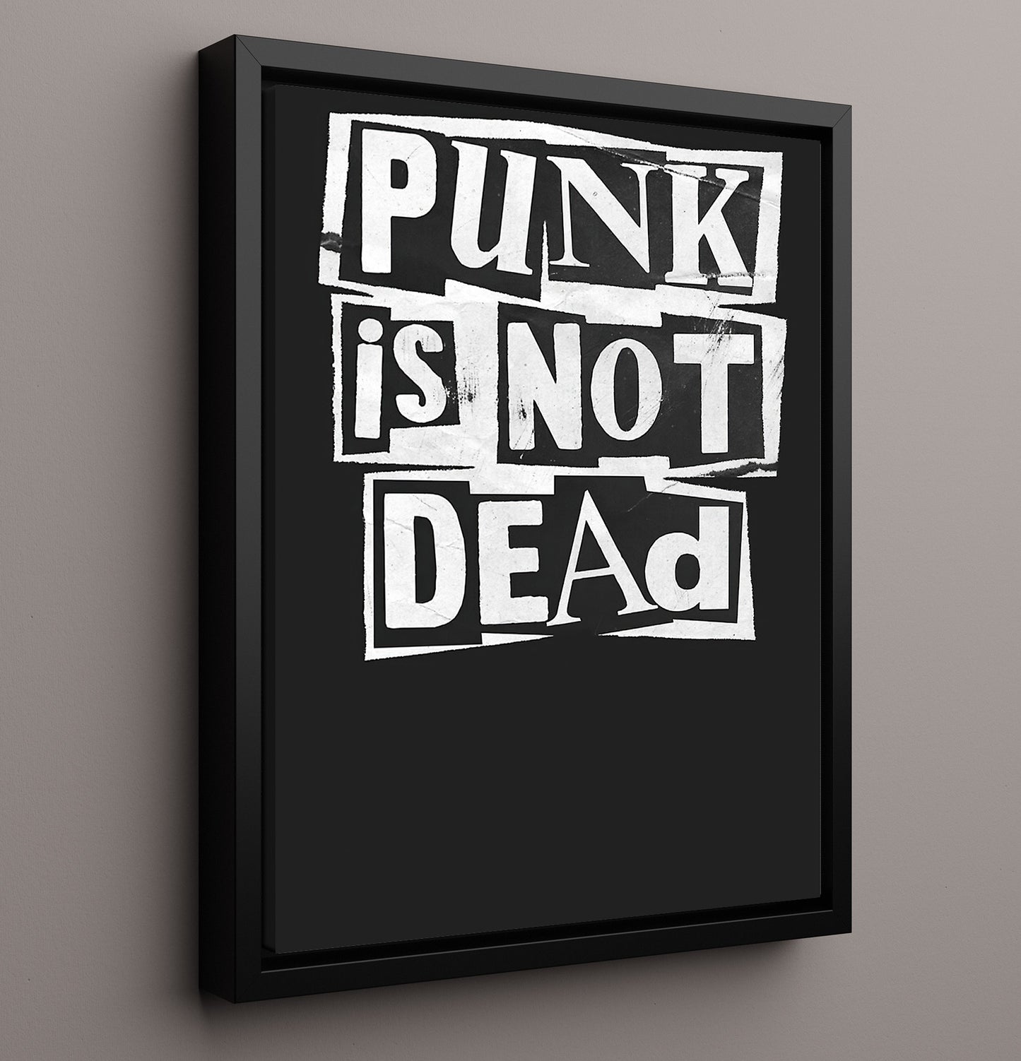 Punk Is Not Dead Counter Culture Wall Art 16x20 Framed Canvas wall art print