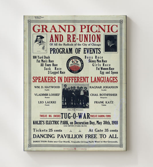 Radicals of Chicago Reunion 8x10 Canvas counterculture wall art