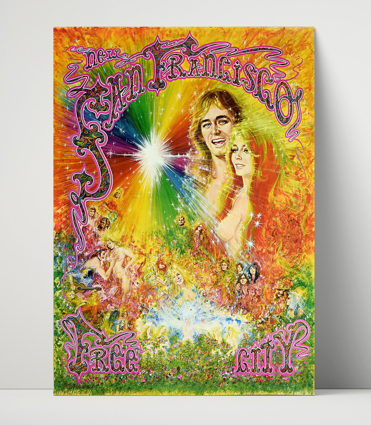 San Fran - Free City - 20x30 Counter Culture Wall Art 16x20 Unframed Print wall art print