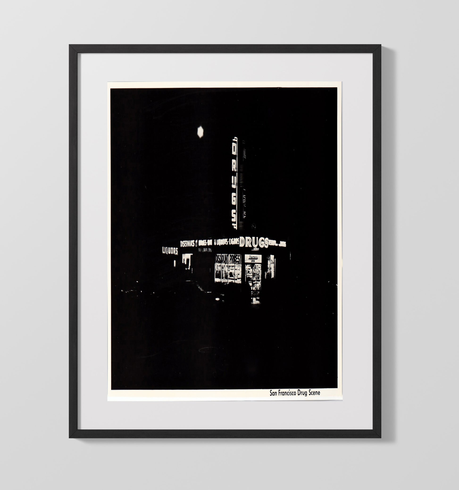 San Fran Drug Scene 16x20 Counter Culture Wall Art 16x20 Gallery Frame wall art print