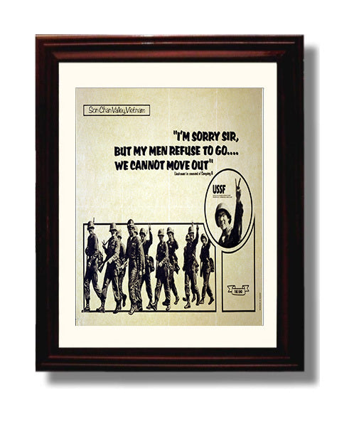 Son Chan Valley Vietnam Counter Culture Wall Art 8x10 Beveled Frame wall art print
