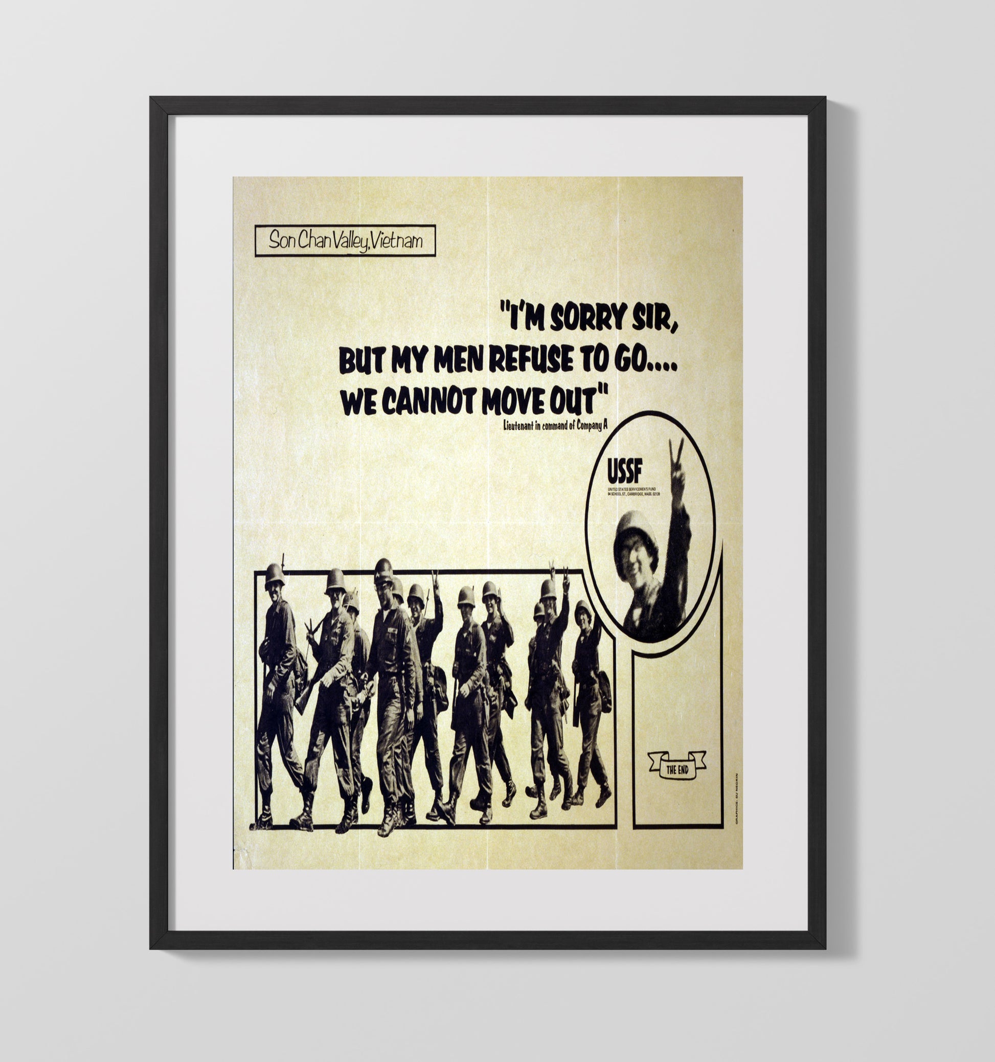 Son Chan Valley Vietnam Counter Culture Wall Art 16x20 Gallery Frame wall art print