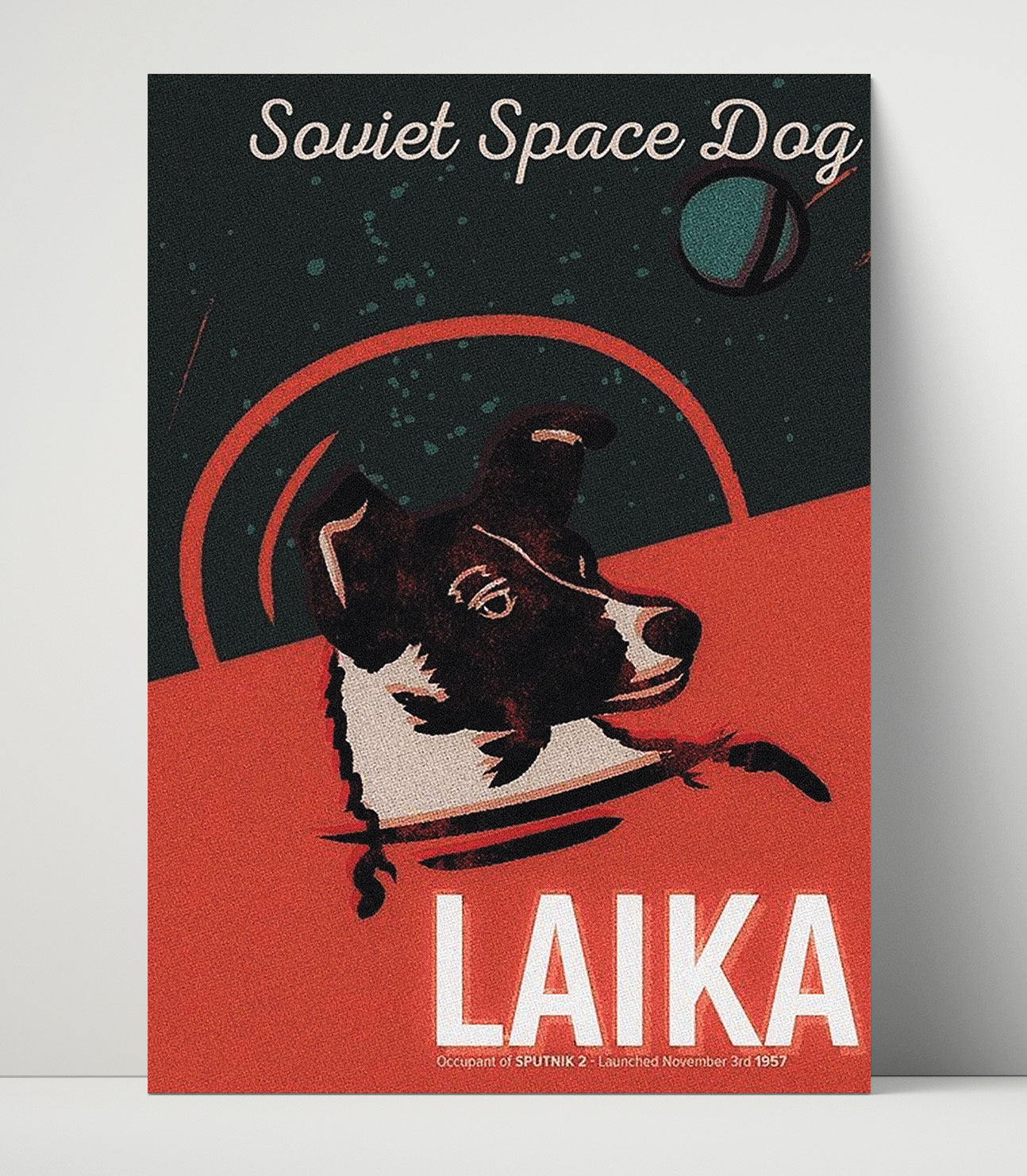 Soviet Space Dog Laika Counter Culture Wall Art 16x20 Unframed Print wall art print