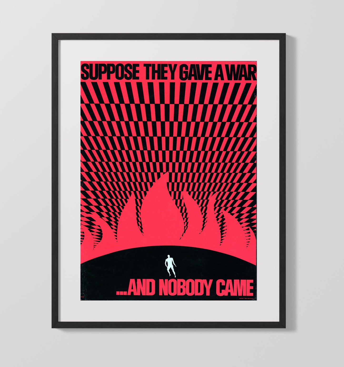 Suppose They Gave a War and Nobody Came Counter Culture Wall Art 16x20 Gallery Frame wall art print