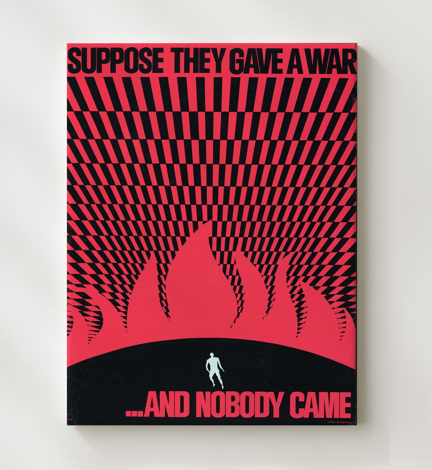 Suppose They Gave a War and Nobody Came Counter Culture Wall Art 20x24 Canvas wall art print