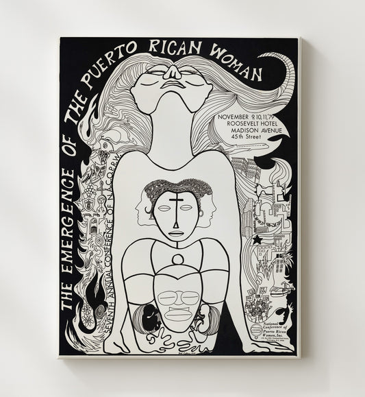 The Emergence of the Puerto Rican Woman 8x10 Canvas counterculture wall art