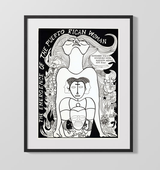 The Emergence of the Puerto Rican Woman - Counterculture - 16x20 Gallery Frame
