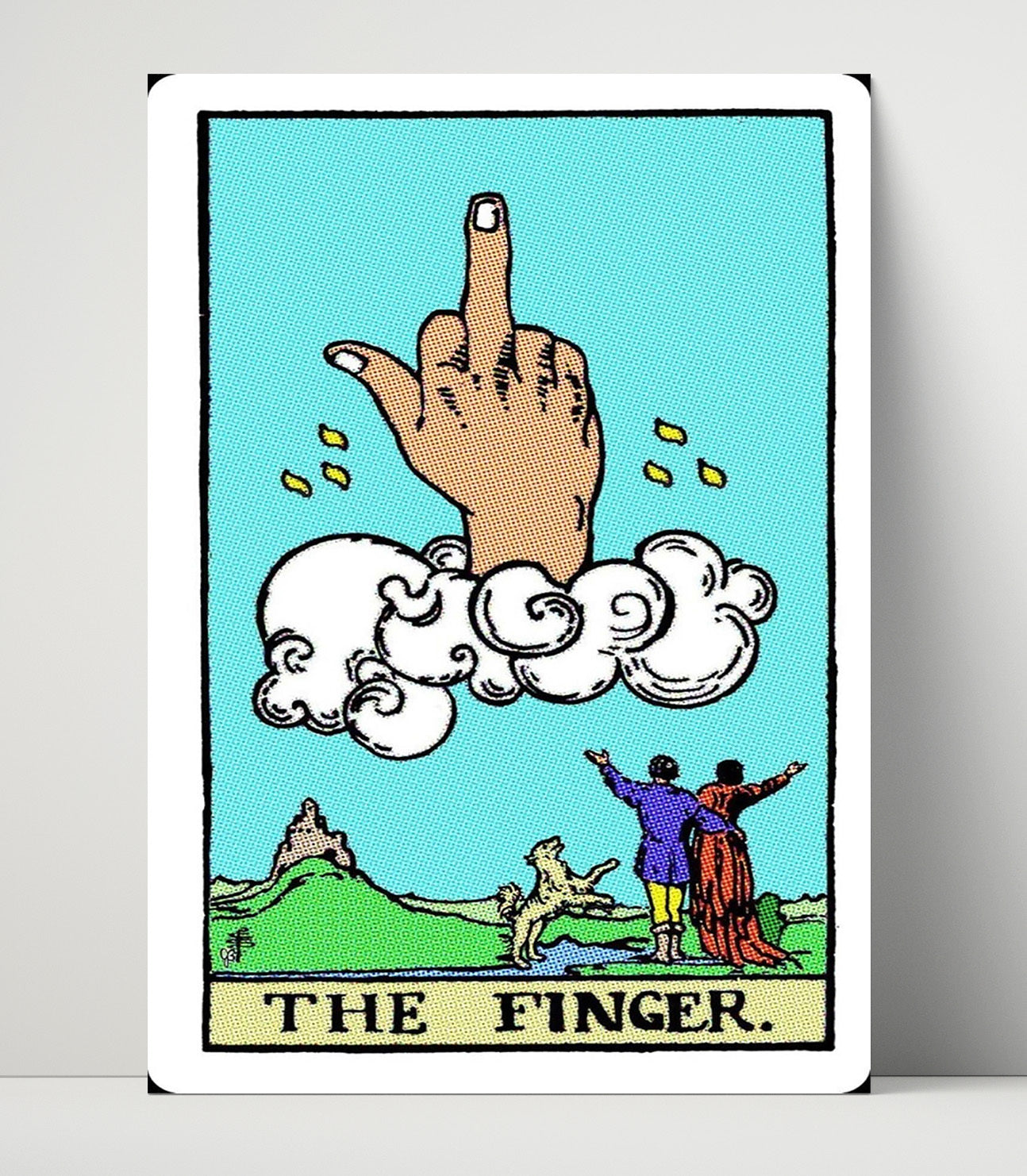 The Finger Counter Culture Wall Art 16x20 Unframed Print wall art print