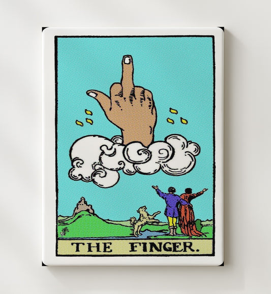 The Finger 8x10 Canvas counterculture wall art