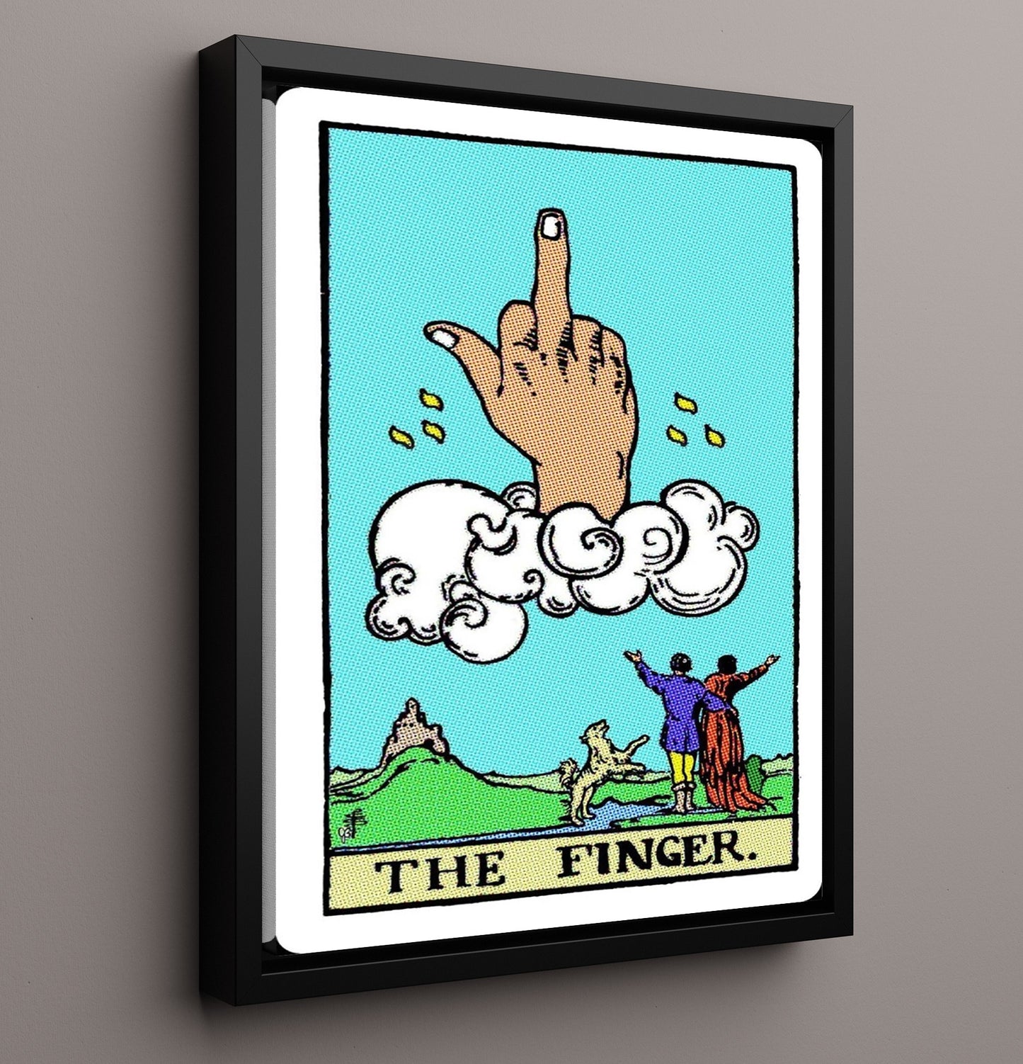 The Finger Counter Culture Wall Art 16x20 Framed Canvas wall art print