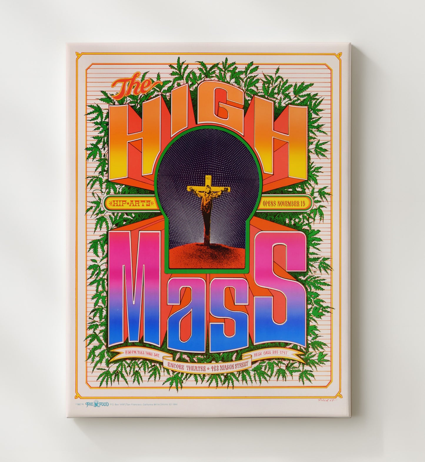The High Mass Counter Culture Wall Art 20x24 Canvas wall art print