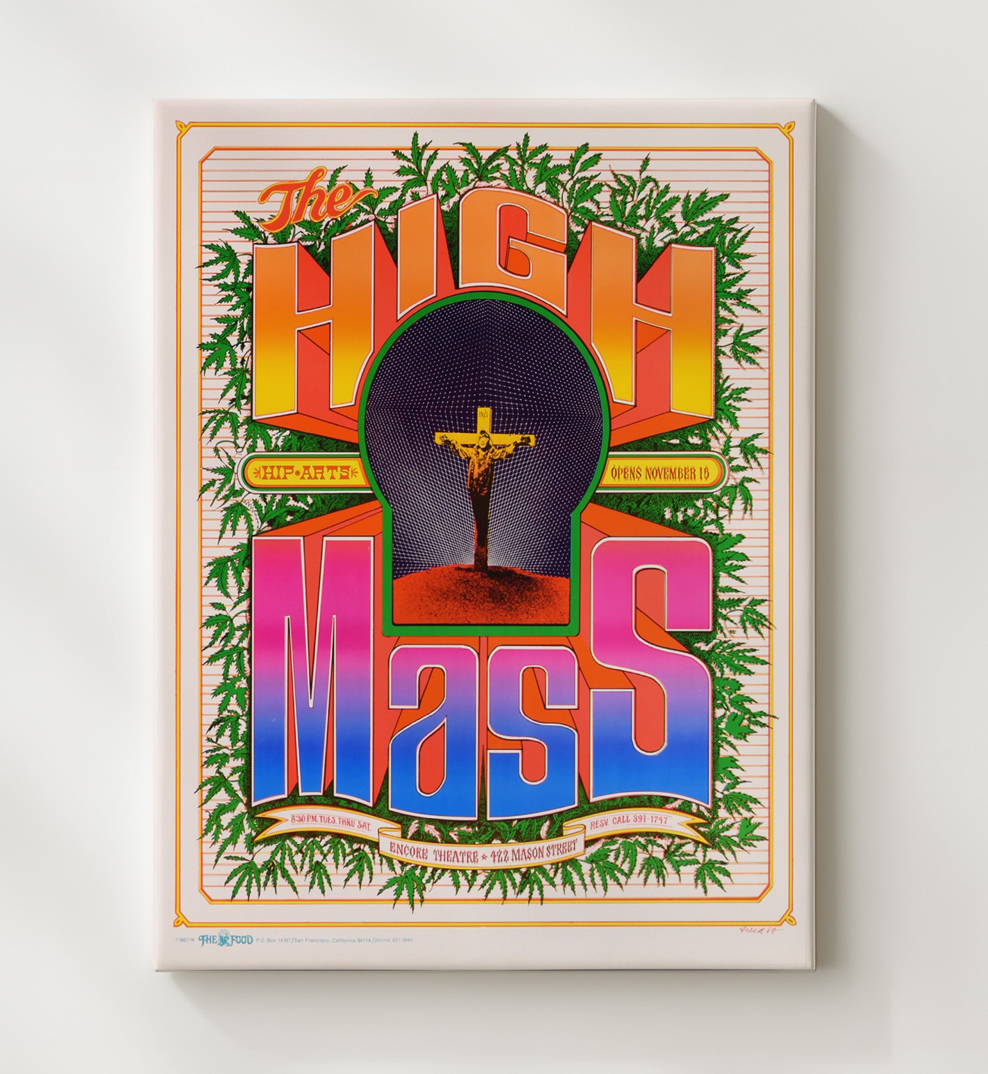 The High Mass Counter Culture Wall Art 20x24 Canvas wall art print