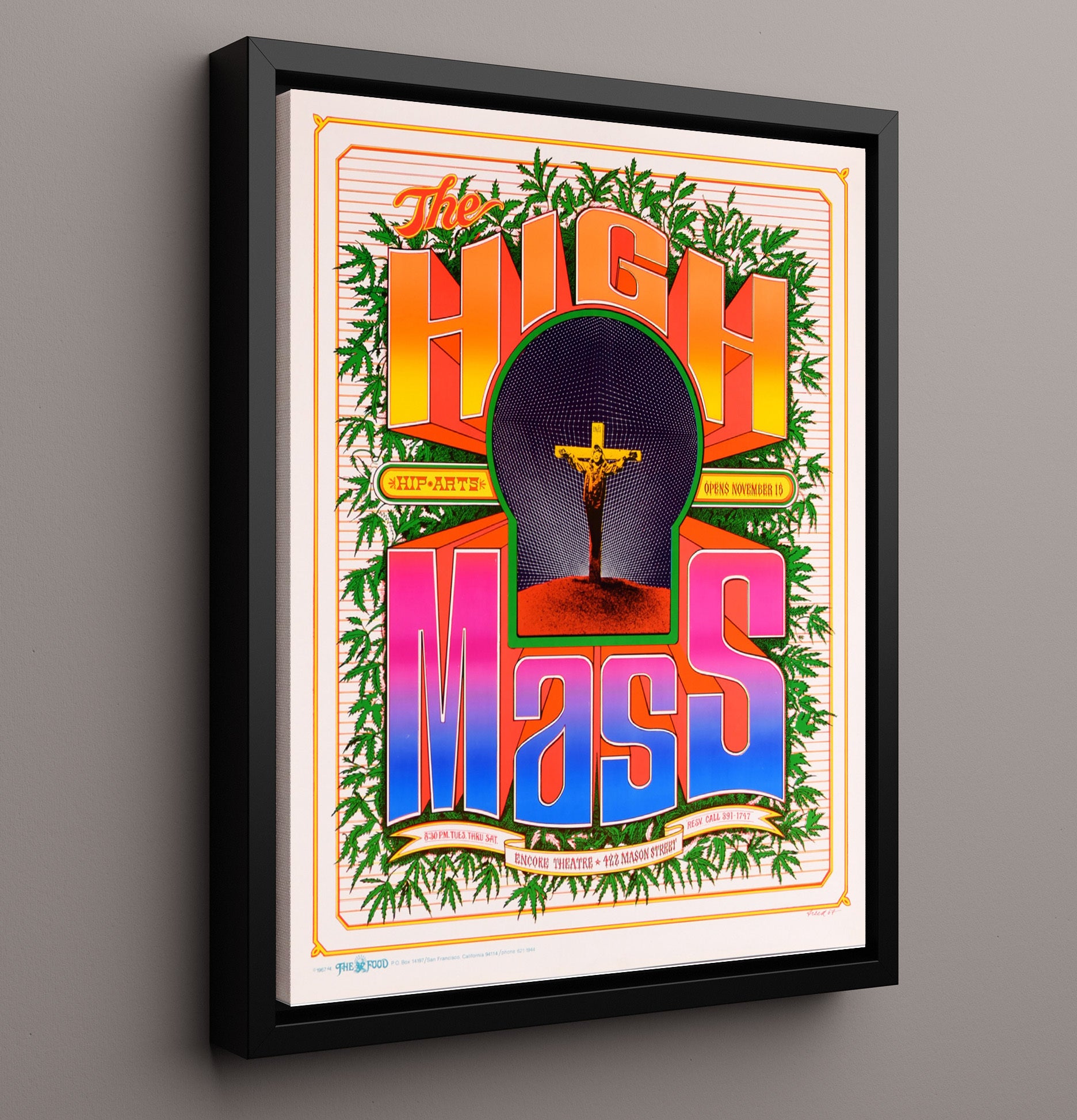 The High Mass Counter Culture Wall Art 16x20 Framed Canvas wall art print
