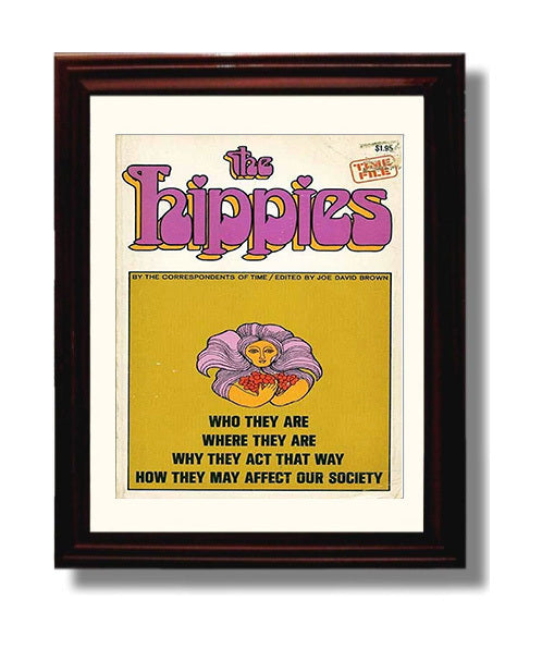The Hippies Counter Culture Wall Art 8x10 Beveled Frame wall art print