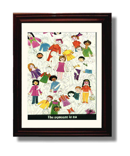 The Squeeze Is on Counter Culture Wall Art 8x10 Beveled Frame wall art print