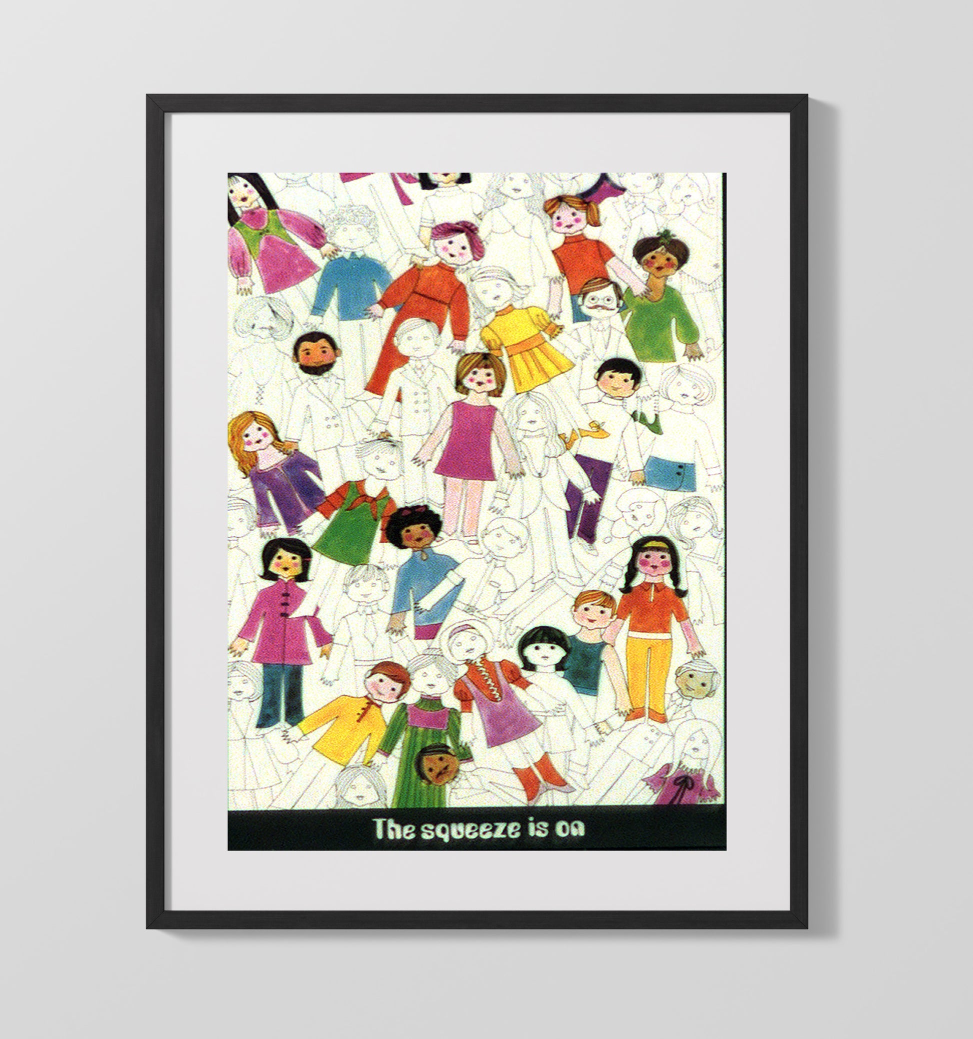 The Squeeze Is on Counter Culture Wall Art 16x20 Gallery Frame wall art print