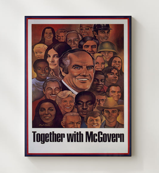 Together with McGovern 8x10 Canvas counterculture wall art