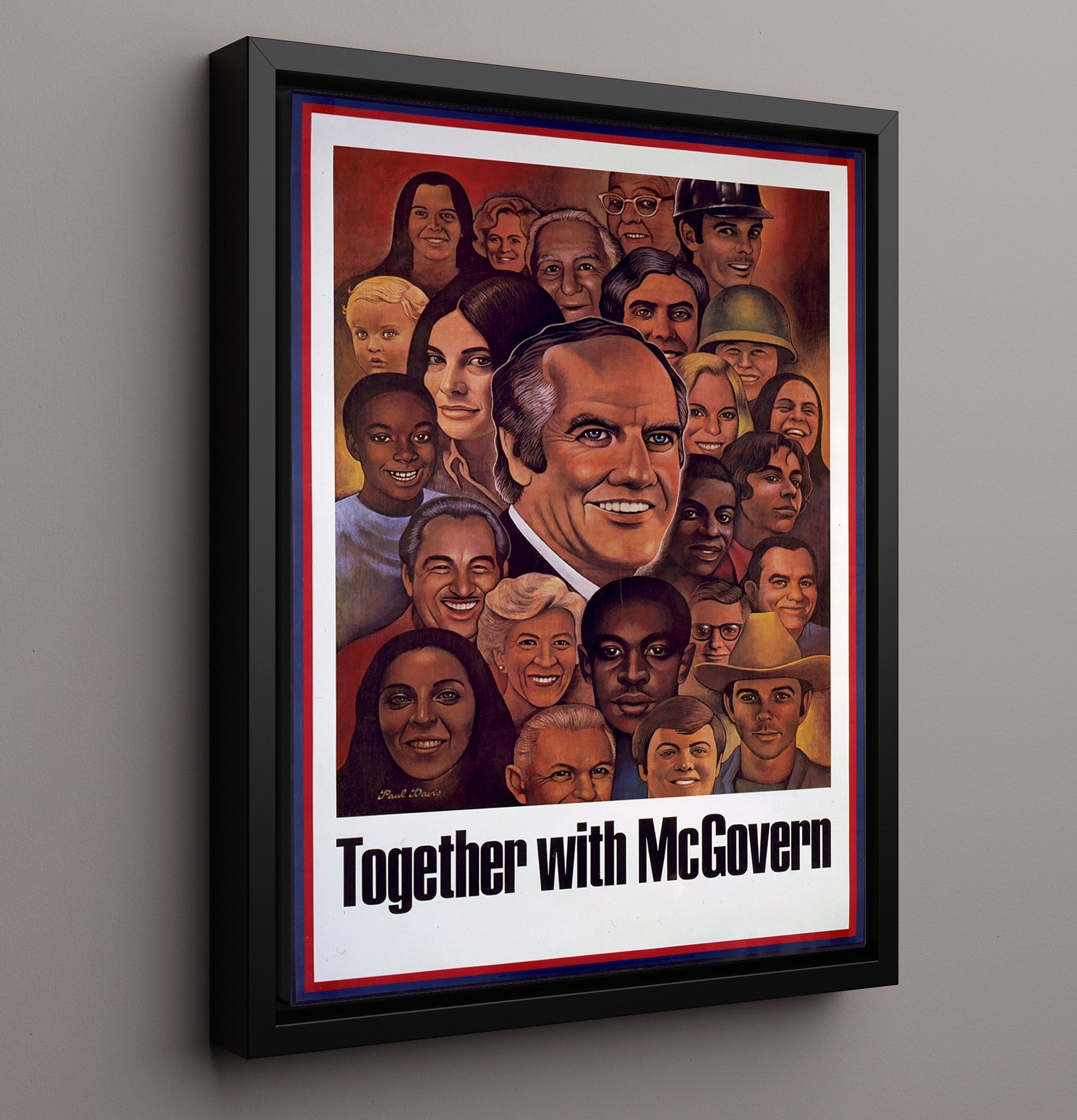 Together with McGovern Counter Culture Wall Art 16x20 Framed Canvas wall art print