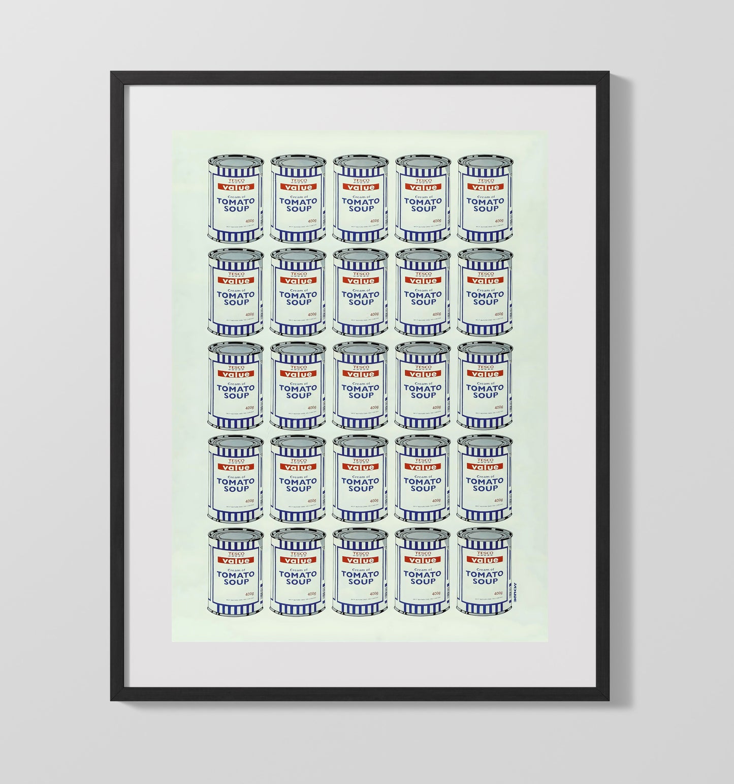 Tomato Soup Cans Counter Culture Wall Art 16x20 Gallery Frame wall art print