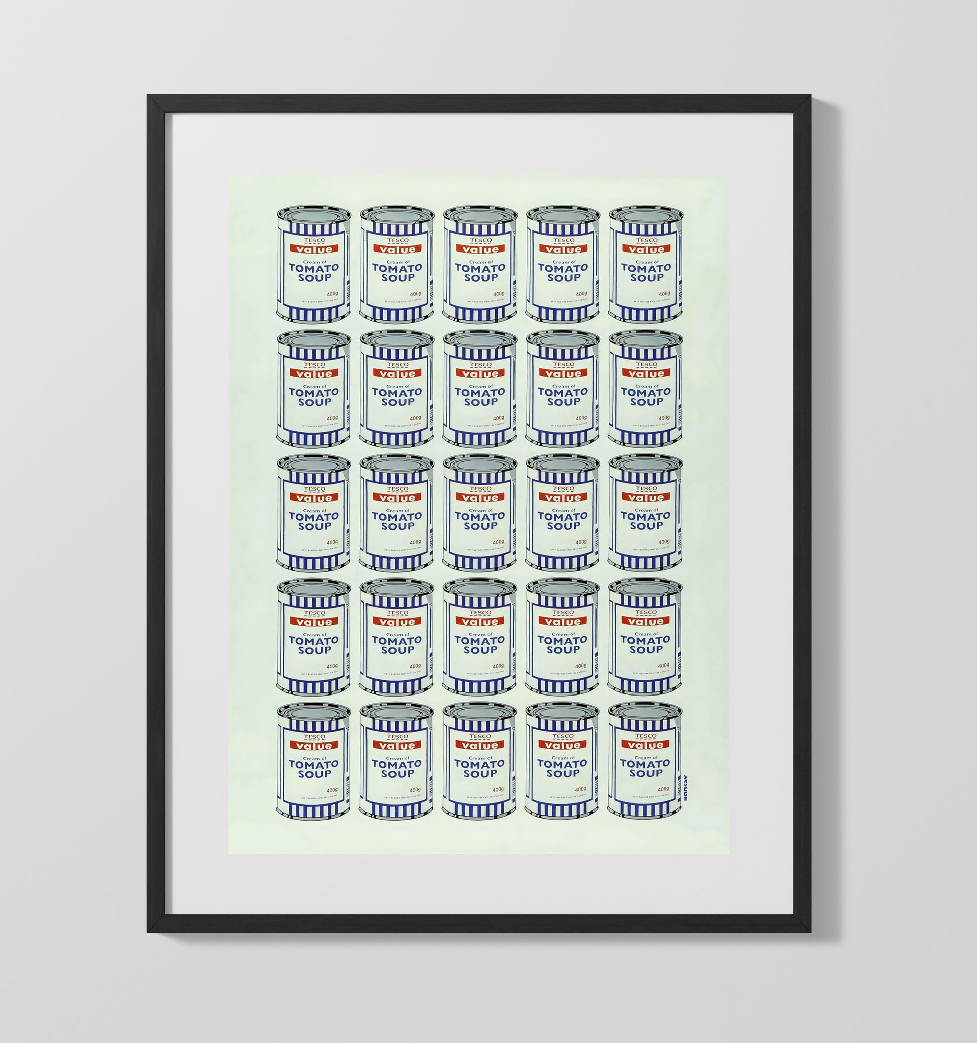 Tomato Soup Cans Counter Culture Wall Art 16x20 Gallery Frame wall art print