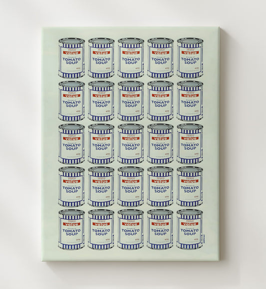 Tomato Soup Cans 8x10 Canvas counterculture wall art