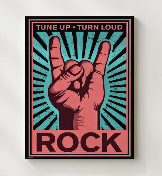 Tune Up Turn Loud Rock 8x10 Canvas counterculture wall art