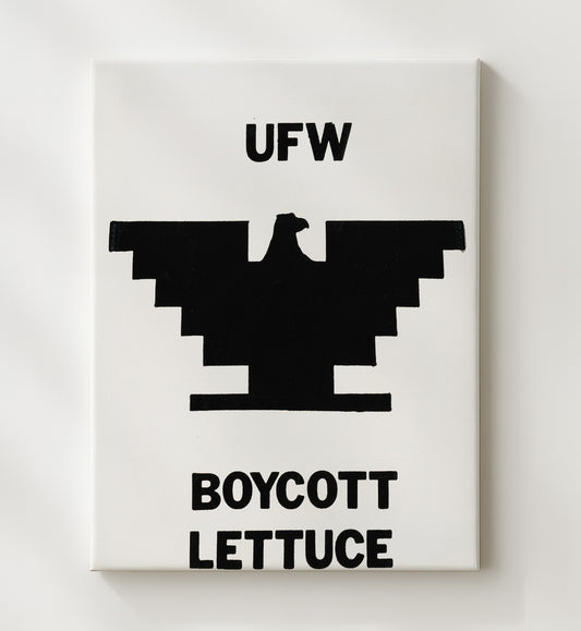 UFW Boycott Lettuce 8x10 Canvas counterculture wall art