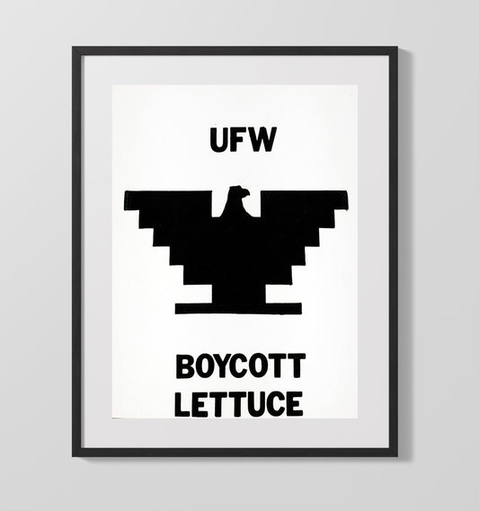 UFW Boycott Lettuce - Counterculture - 16x20 Gallery Frame