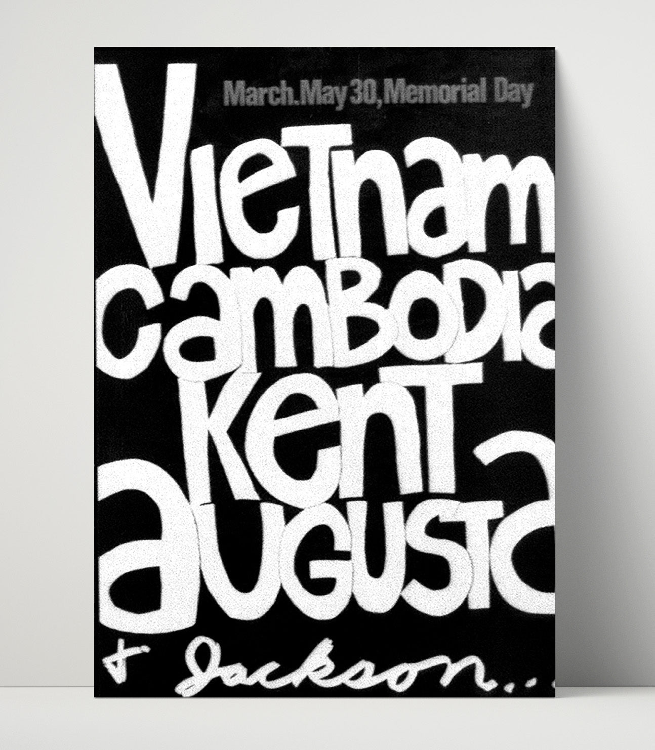 Vietnam Cambodia Kent Augusta and Jackson Counter Culture Wall Art 16x20 Unframed Print wall art print