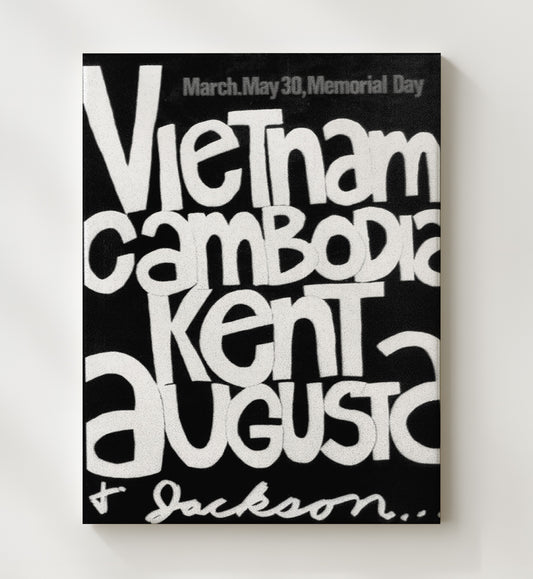 Vietnam, Cambodia, Kent, Augusta and Jackson 8x10 Canvas counterculture wall art