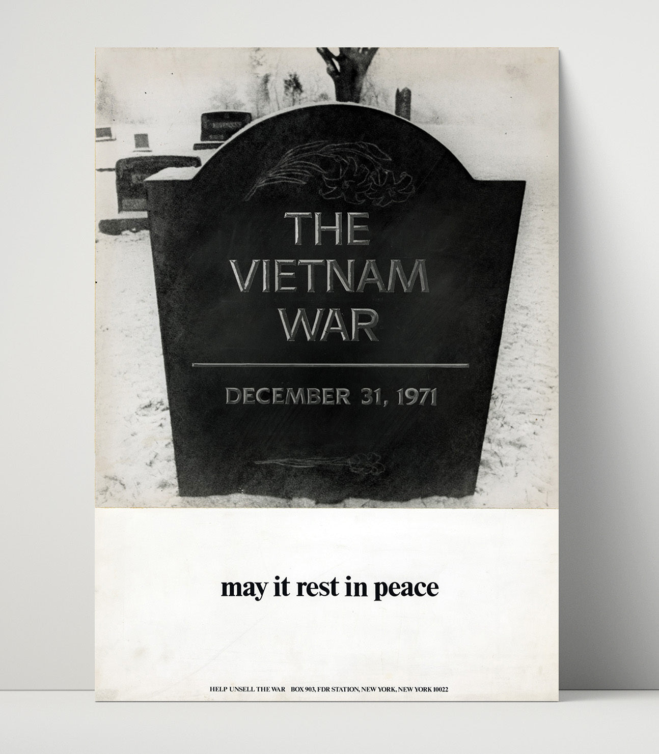 Vietnam War Grave Stone Counter Culture Wall Art 16x20 Unframed Print wall art print