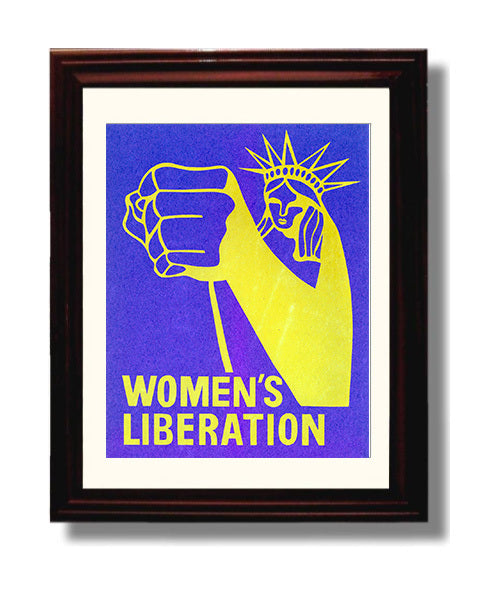 Womens Liberation Counter Culture Wall Art 8x10 Beveled Frame wall art print