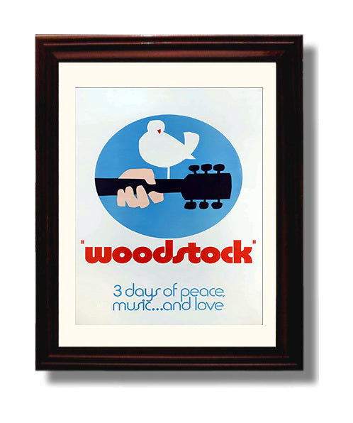 Woodstock Counter Culture Wall Art 8x10 Beveled Frame wall art print