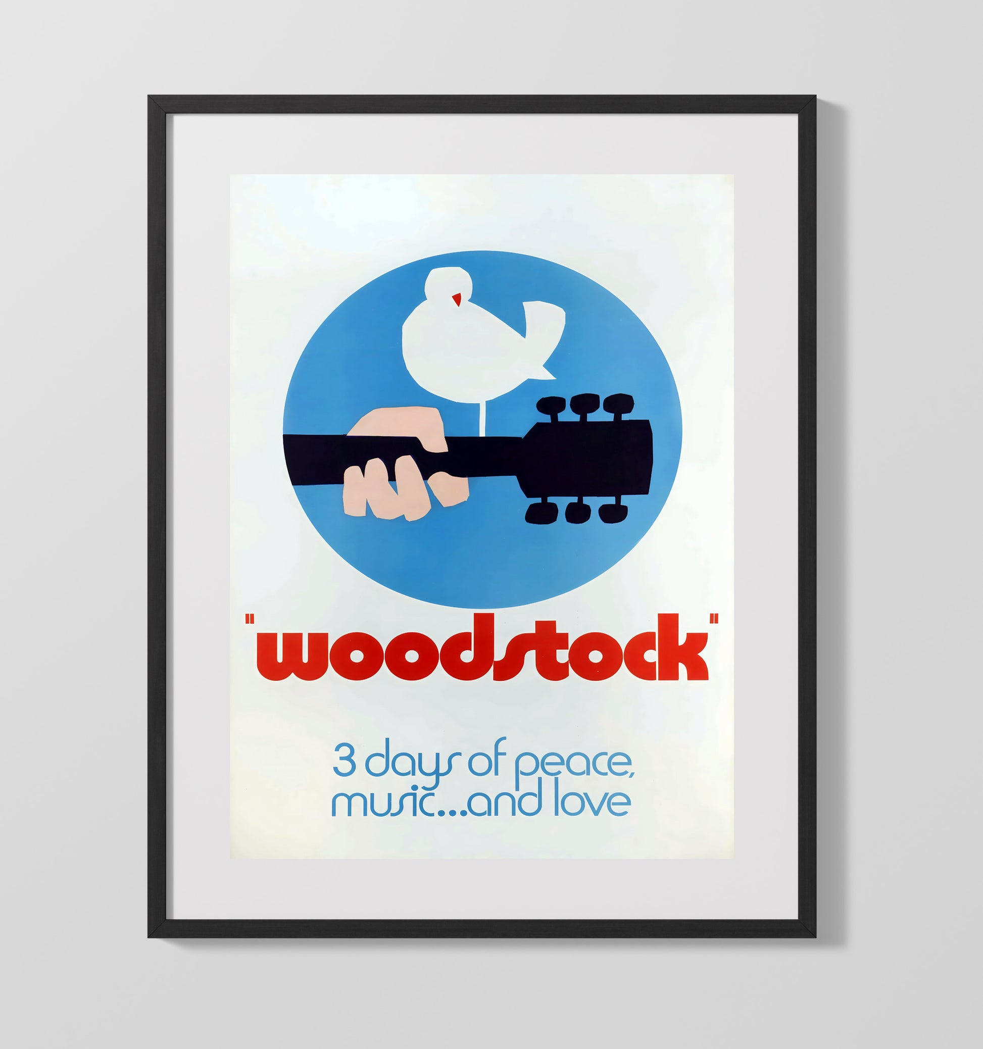 Woodstock Counter Culture Wall Art 16x20 Gallery Frame wall art print